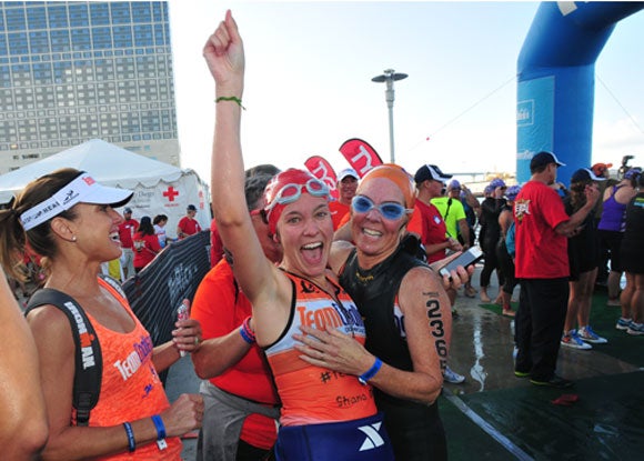 Celebrating race success goes beyond an obsession over time splits. Being together defines a new personal best.