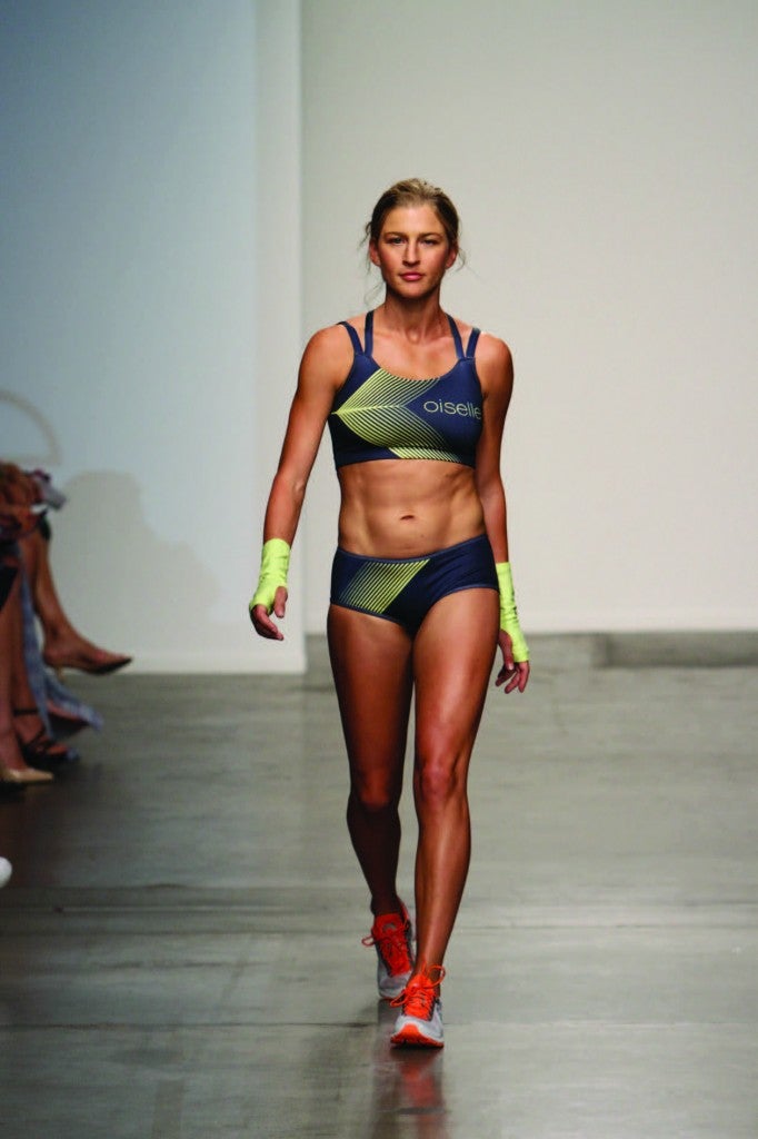 Strutting down the Oiselle runway, i.e., Fleshman’s slowest-ever professional performance.