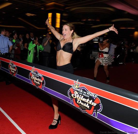 LAS VEGAS, NV - DECEMBER 03: Suzy Favor Hamilton attends the Rock 'n' Roll Las Vegas Stiletto Dash at The Palazzo on December 3, 2011 in Las Vegas, Nevada. (Photo by David Becker/WireImage)