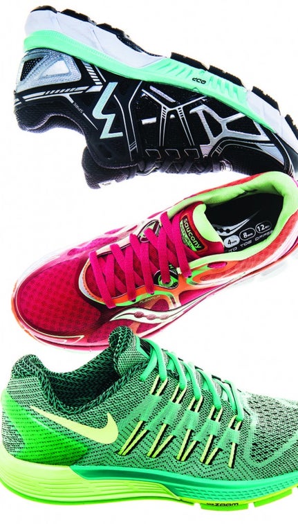 361 Spire, Saucony Kinvara 4, and Nike Air Zoom Odyssey