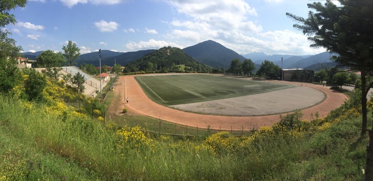 Alexi's track in the Greek mountains