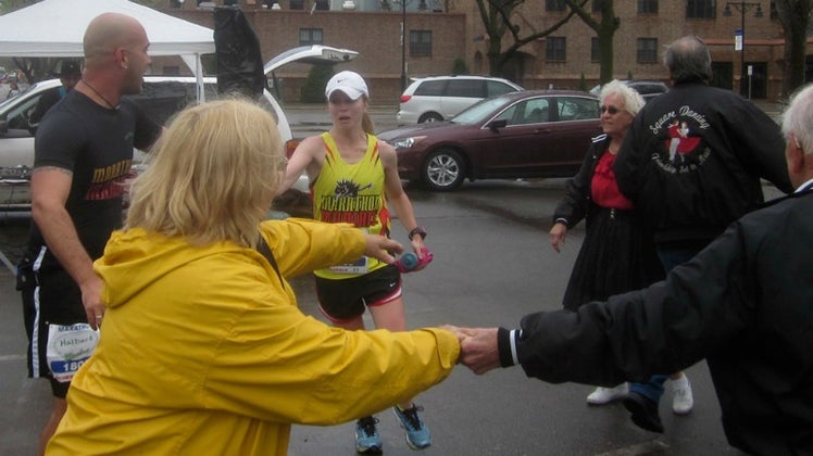Danielle at the Fargo Marathon