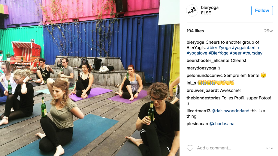 beer yoga