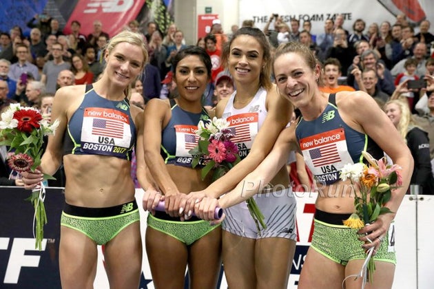 Jenny Simpson Emma Coburn Nab New Dmr World Record In Boston