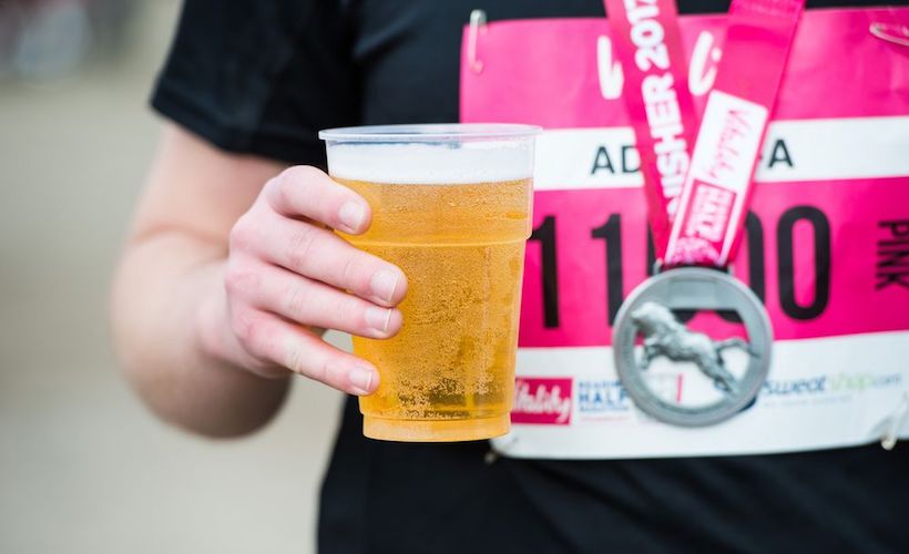 alcohol affects running