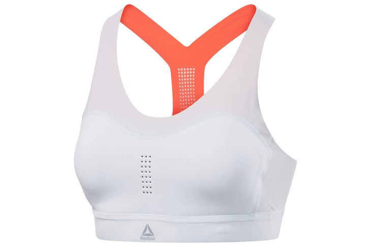 Reebok's PureMove bra with motion sense and no removable bra pads