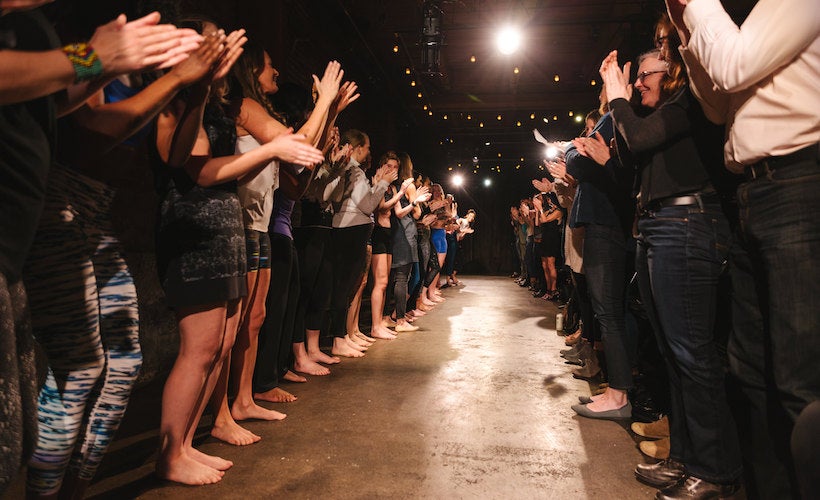 Finale of the Oiselle Spring 2018 Runway Slam. Photo by Ryan Warner.