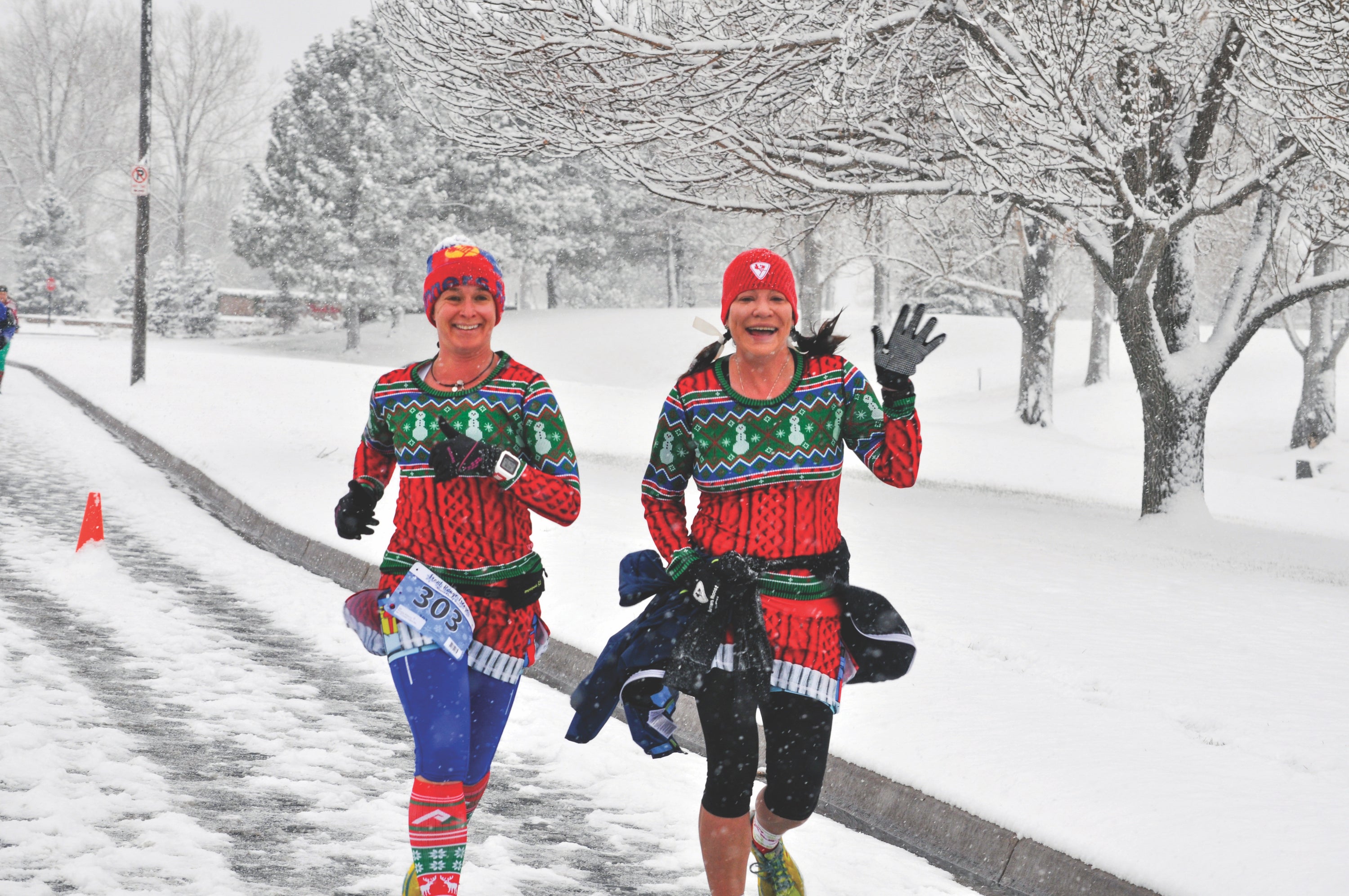 festive running gear