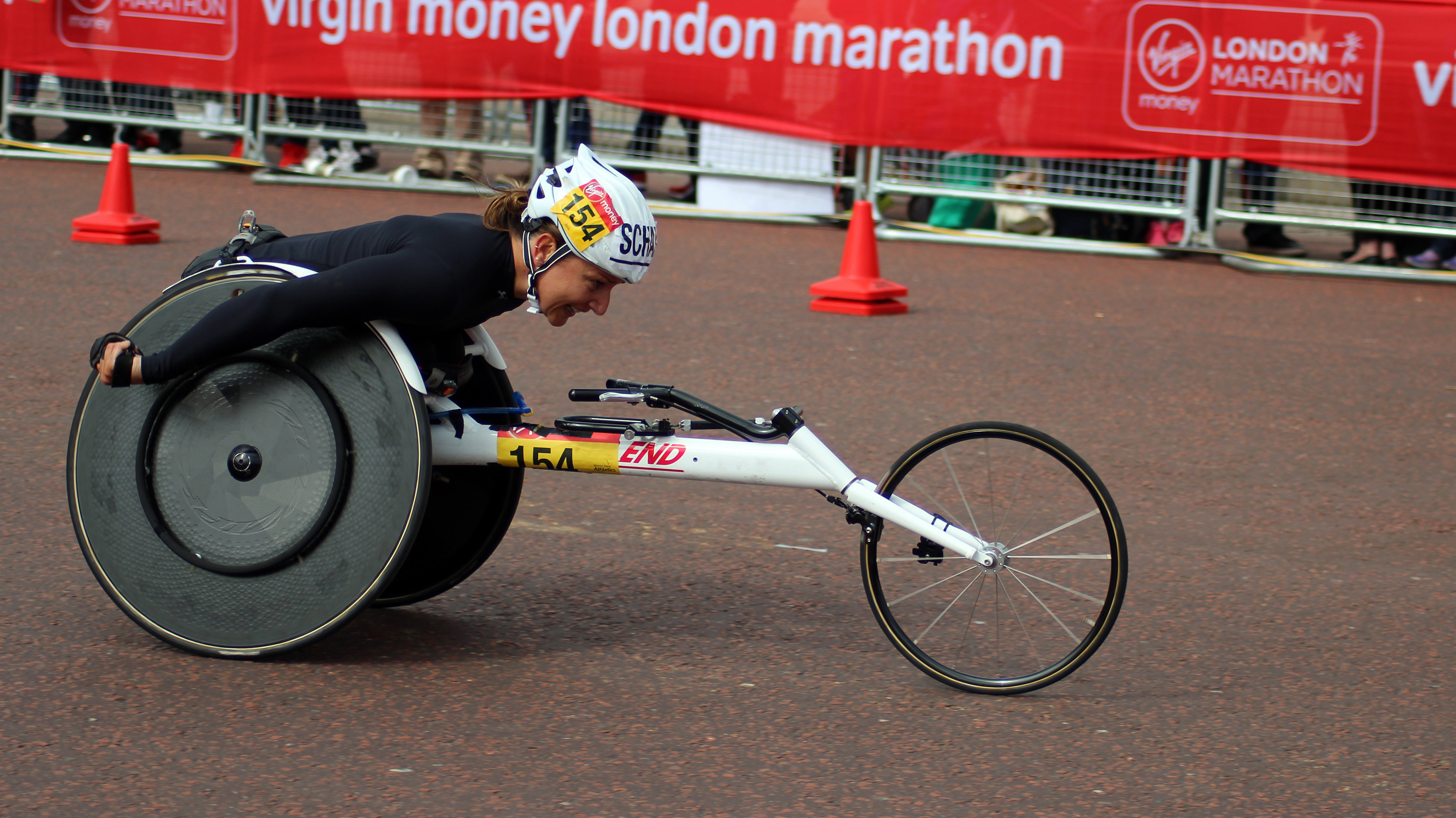 Manuela Schar at the 2017 Virgin Money London Marathon. Photo by Dave Smith 1965 / Shutterstock.com.