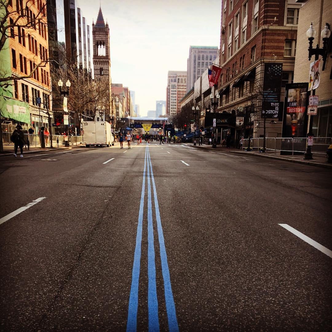 PHOTO: Erin Strout
Boylston Street leads to the prestigious Boston Marathon finish line.