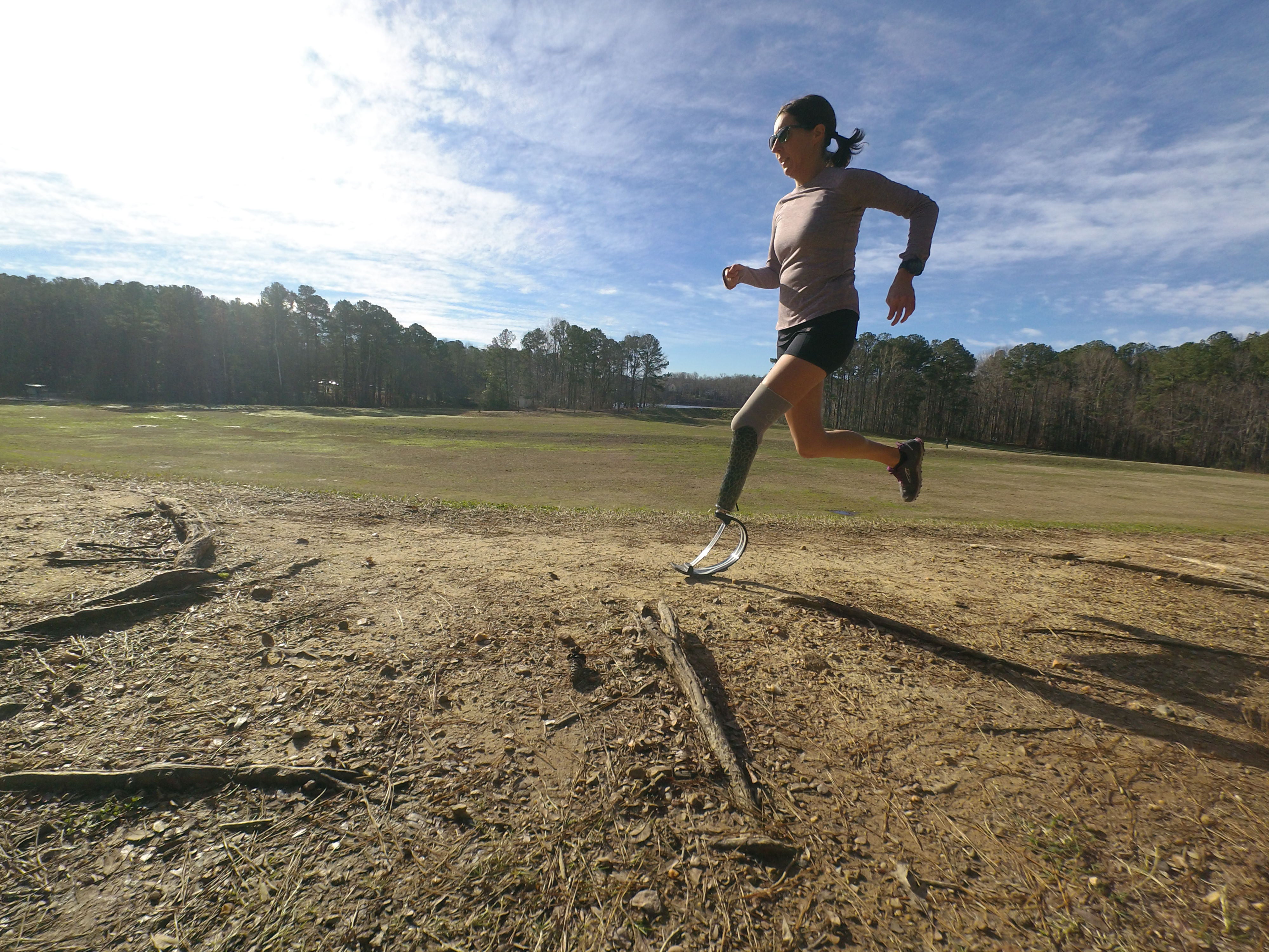 amputee trail runner