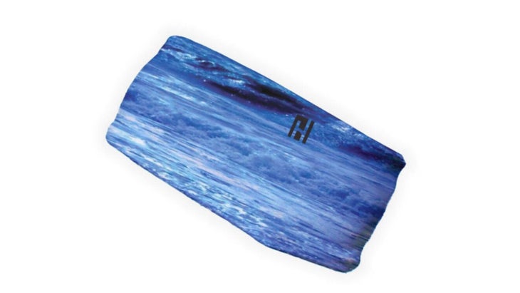 Blue stretch headband