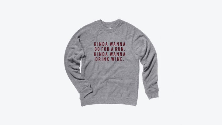 Gray pullover sweatshirt