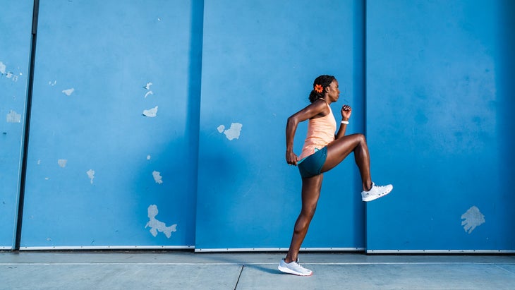 Alysia Montano demonstrating an A-skip
