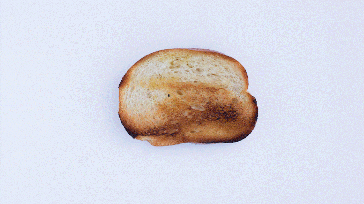 Toast with Refried Beans