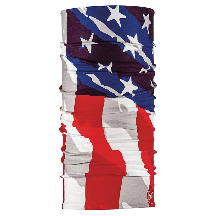 Buff neck gaiter with American flag pattern