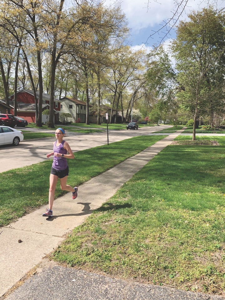 Henson runs to help her anxiety.