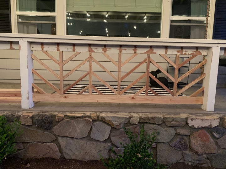 Brenda Martinez porch DIY project
