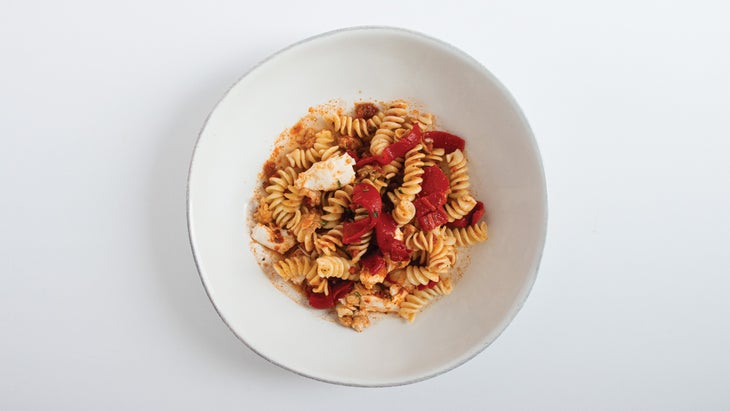 Rotini with mozzarella