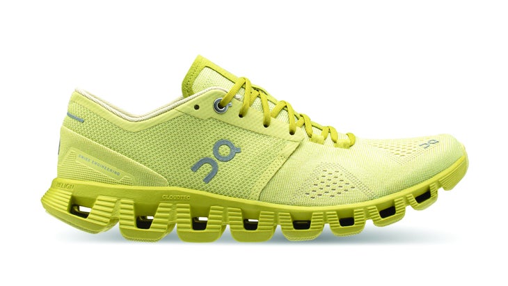 All-yellow On Running shoe
