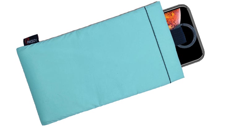 Teal blue Phoozy Apollo II phone sleeve