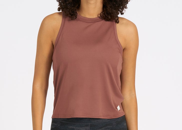 tank top in a rust brown
