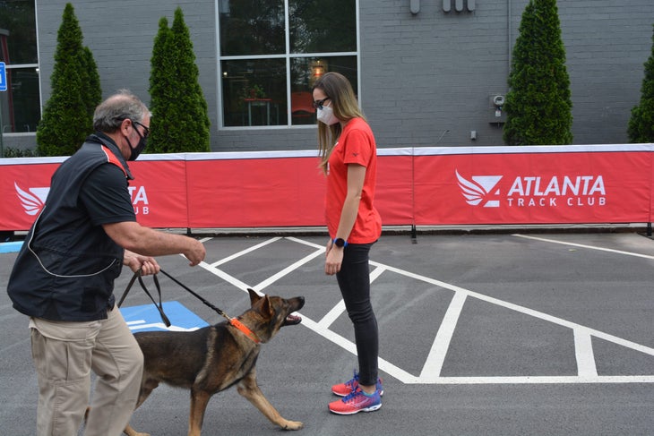 atlanta-track-club-covid-sniffing-dogs