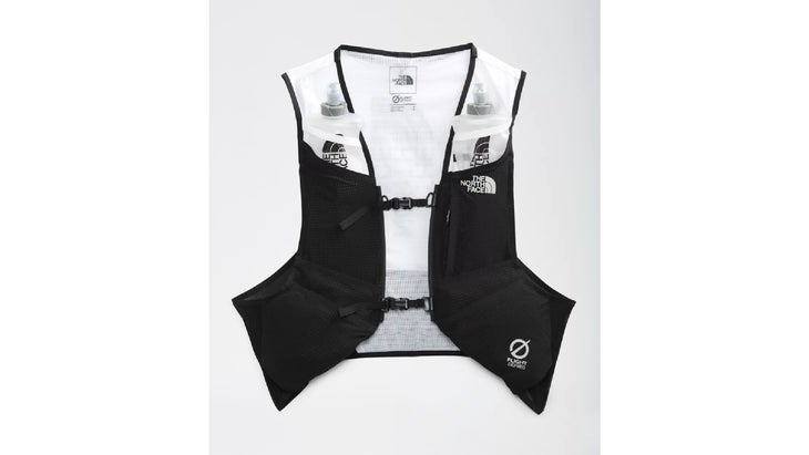 Black and white hydration vest