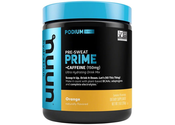nuun prime preworkout in orange flavor