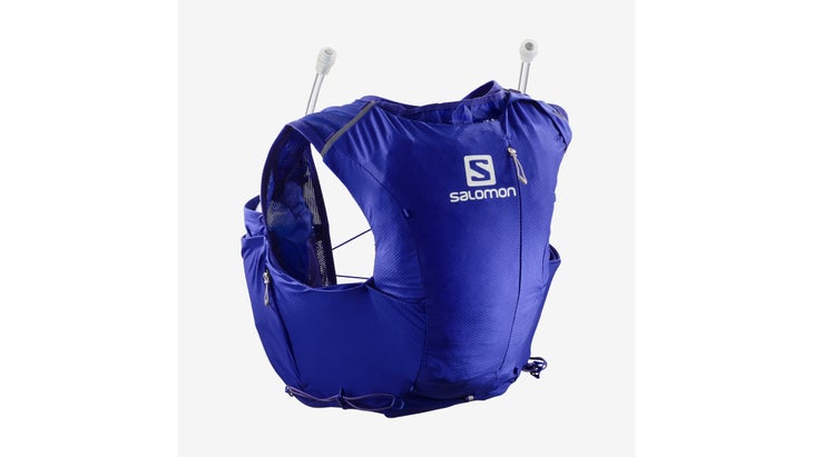 Blue hydration vest