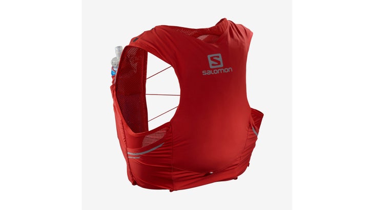 Red hydration vest