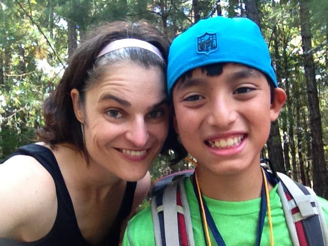 Dana Henderson and her son Angel Enck, who died by suicide at age 16