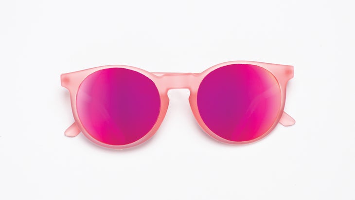 Pink Goodr sunglasses
