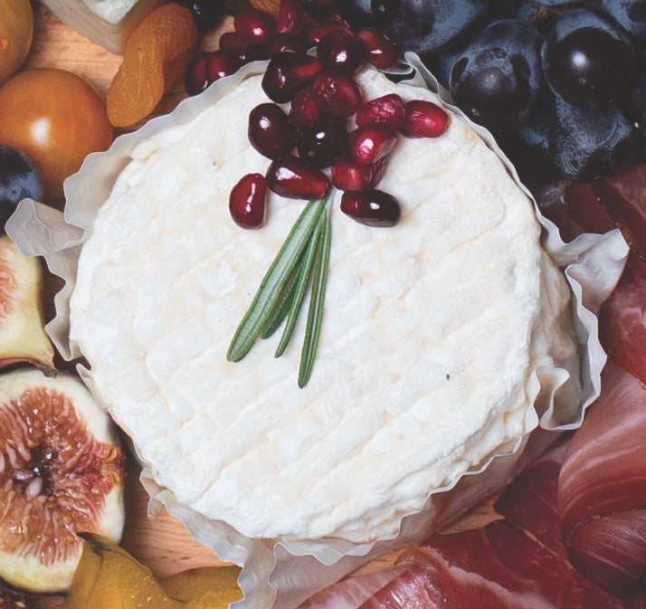 La Tur cheese on a cheese board