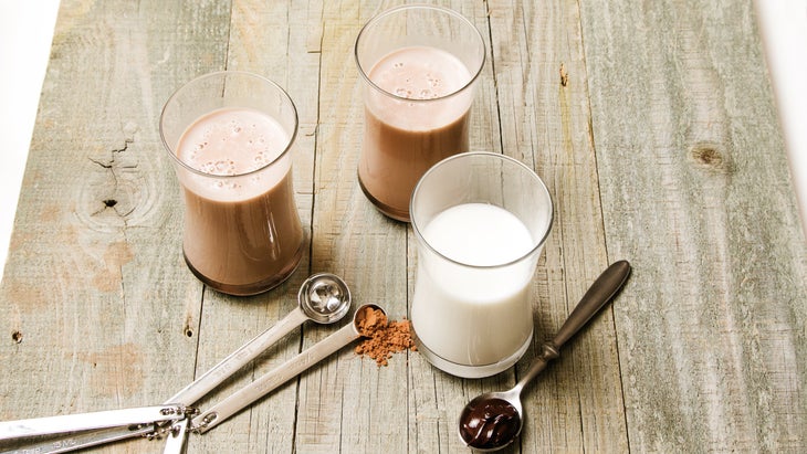 the perfect recipe for making Chocolate Milk after running