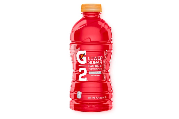 gatorade g2 low-calorie sports drink in red