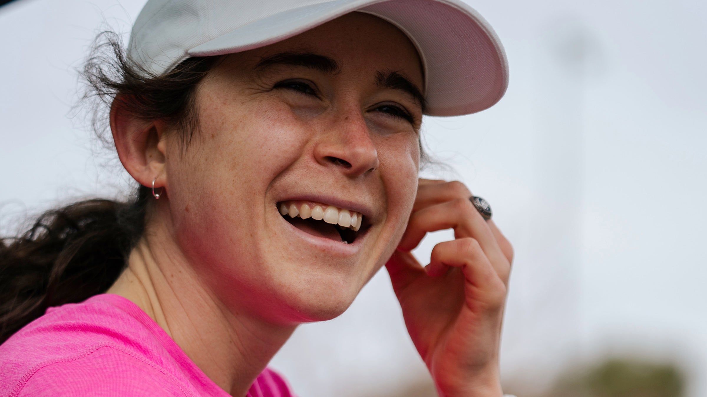 close up of Molly Seidel smiling