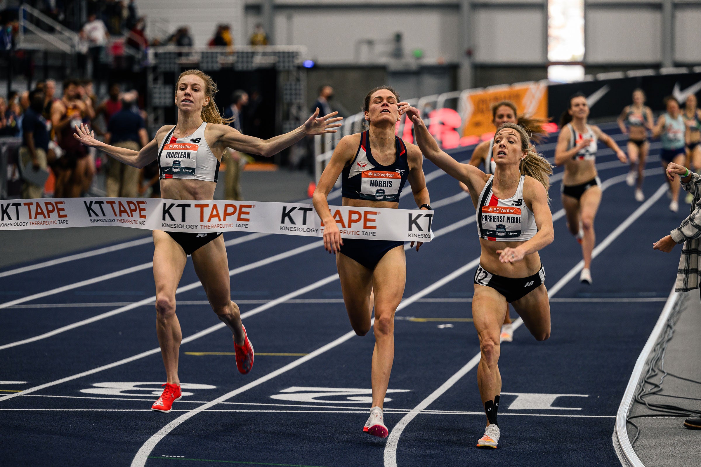 USATF Indoor Championships: Heather MacLean, Elle Purrier St. Pierre