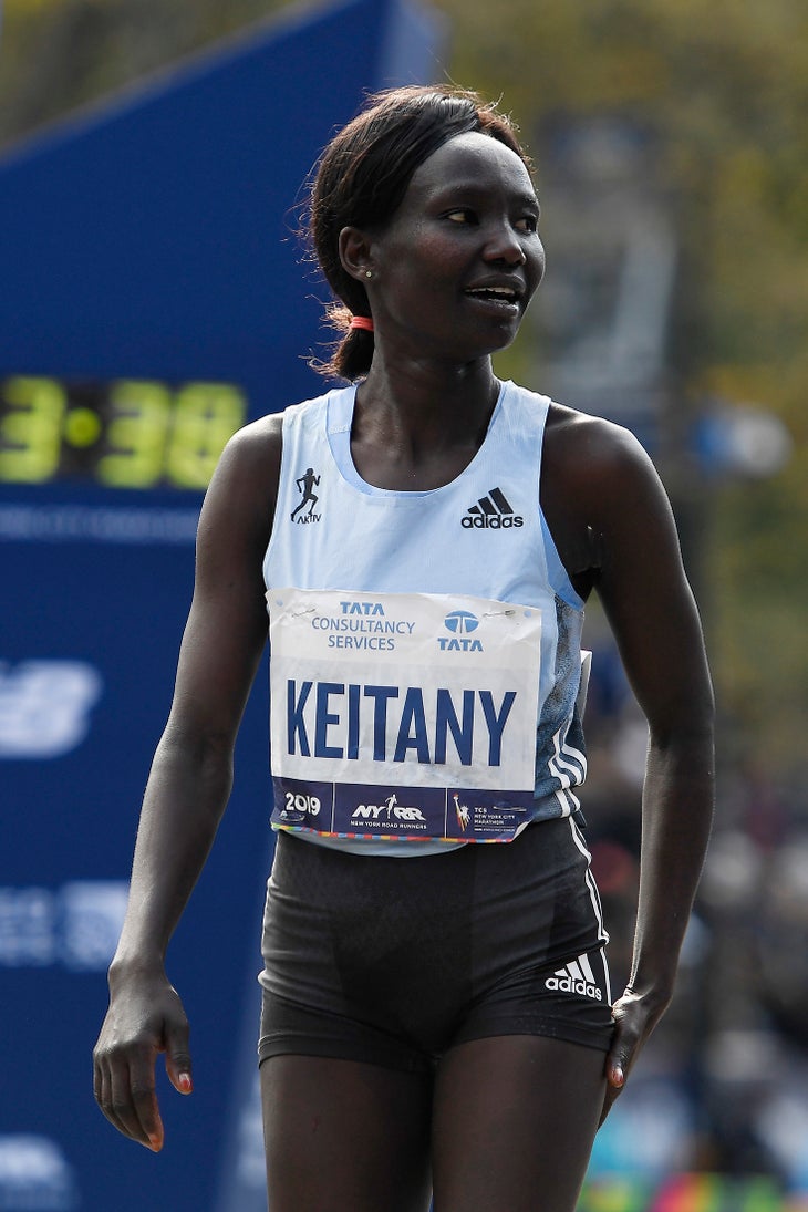 Mary Keitany after the 2019 NYC Marathon