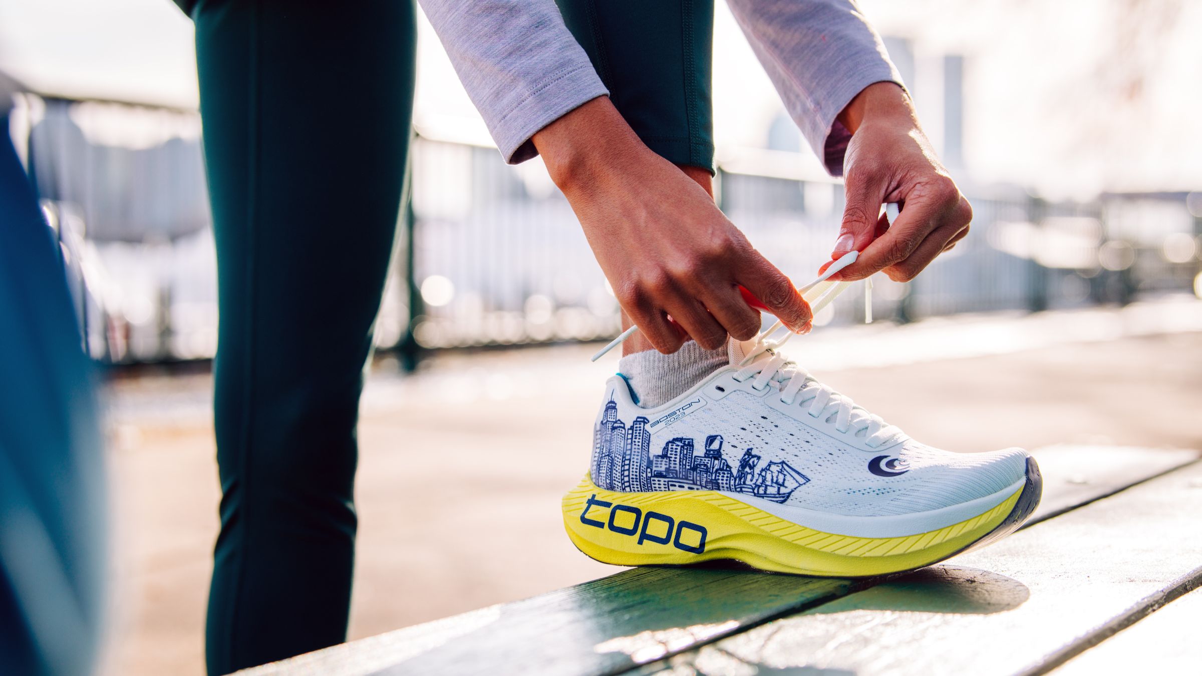 Boston Themed Running Shoes