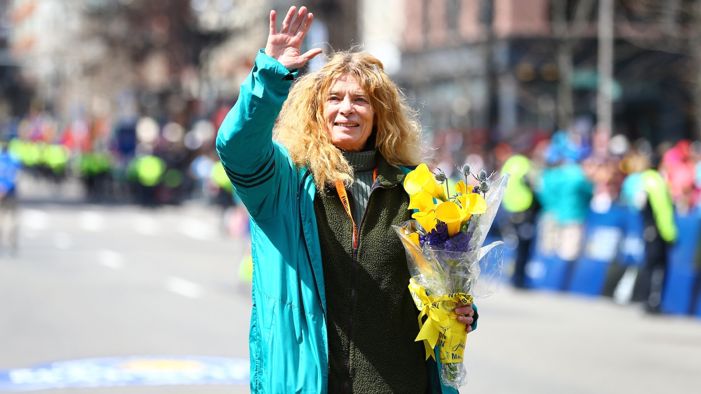 Bobbi Gibbs at the 120th Boston Marathon (2016)