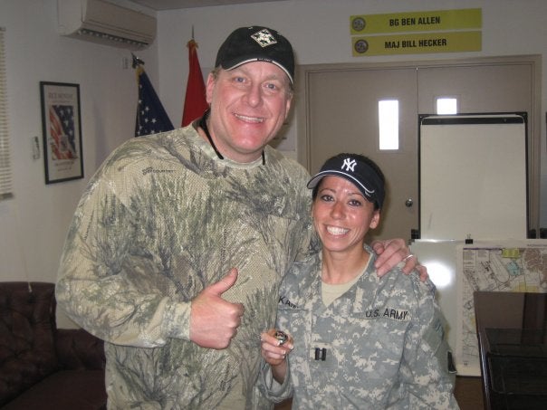 Meeting Curt Schilling during my last deployment (Dec 2008)
