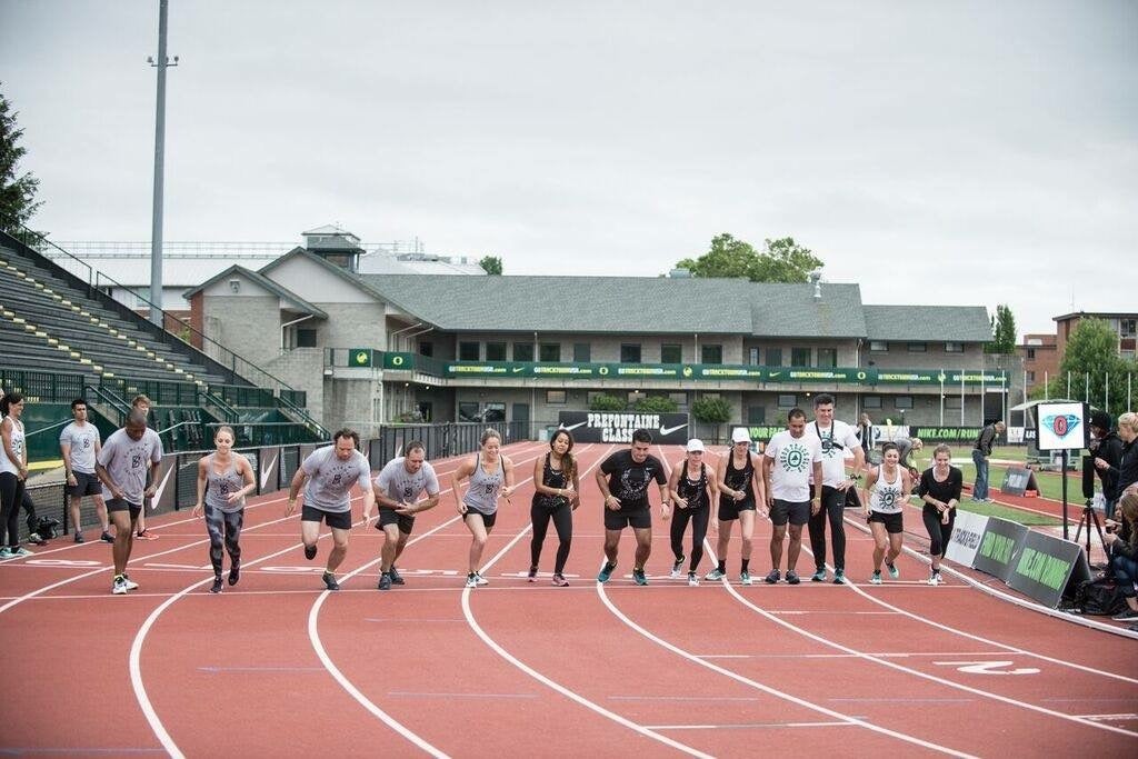 Photo: John Jefferson, Nike Zoom Camp in Eugene, Ore.