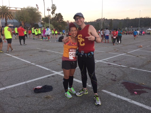 Kathy Nguyen and Joseph Hendrix, a physicians assistant at Keck Medicine of USC