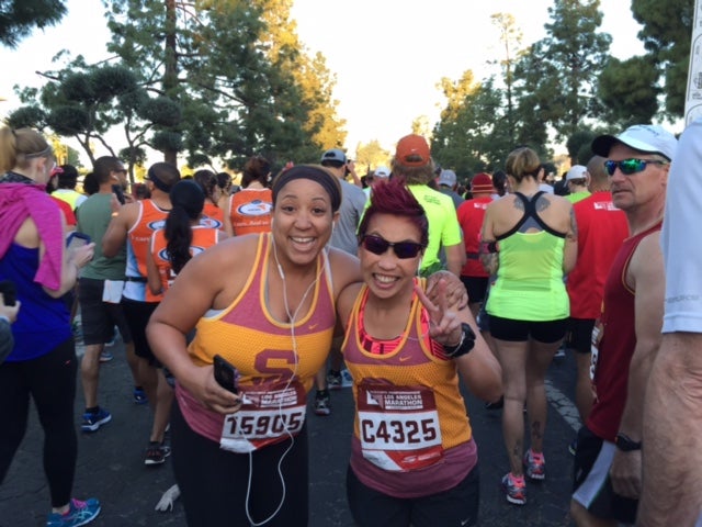 Cherise Lathan and Kahty. Cherise was her physical therapist and now close friend.