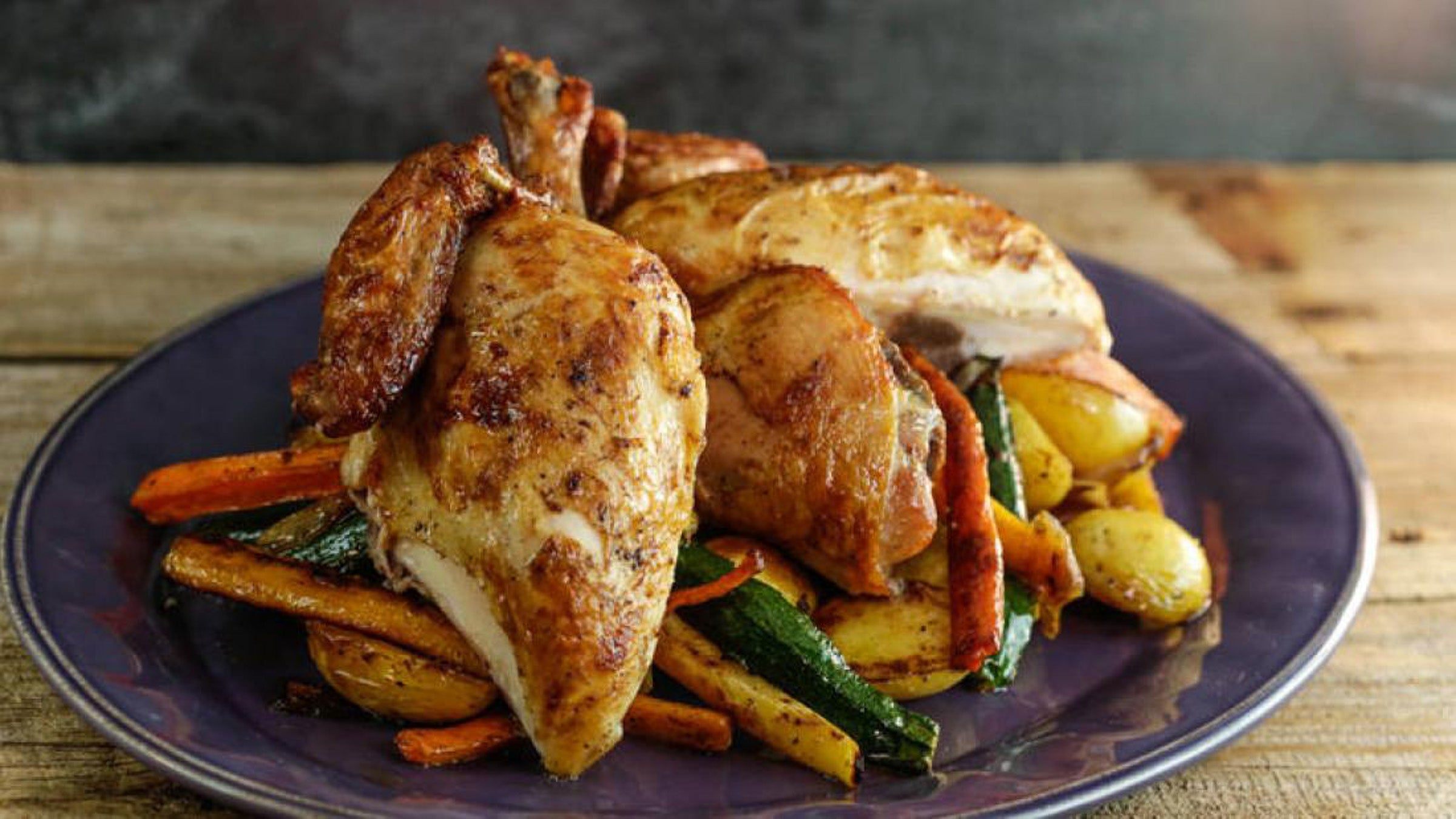 Brined roasted chicken