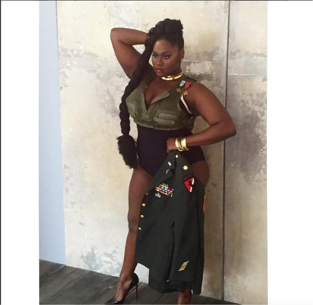 SOURCE: Instagram. Danielle working it for Ebony Magazine’s “Body Brigade” editorial.