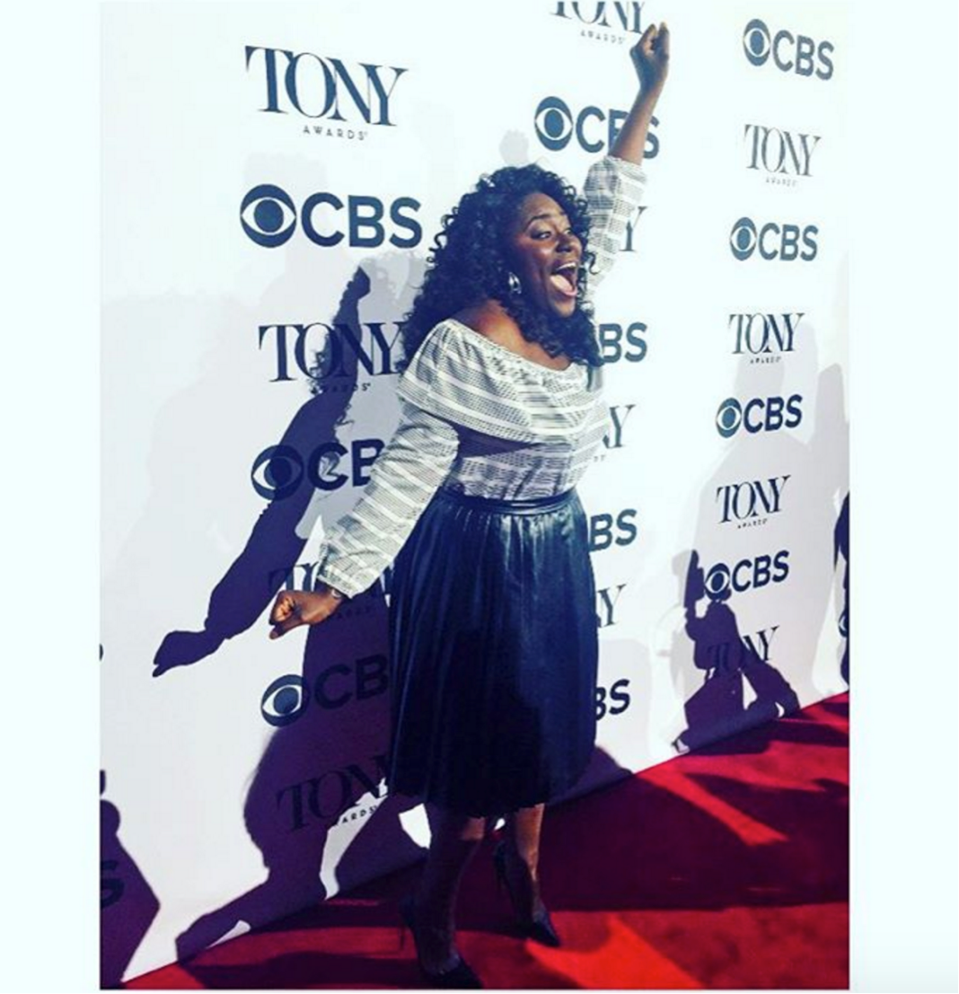 SOURCE: Instagram. Danielle walking the red carpet at the Tony Awards, a moment that signaled her success as an actress.