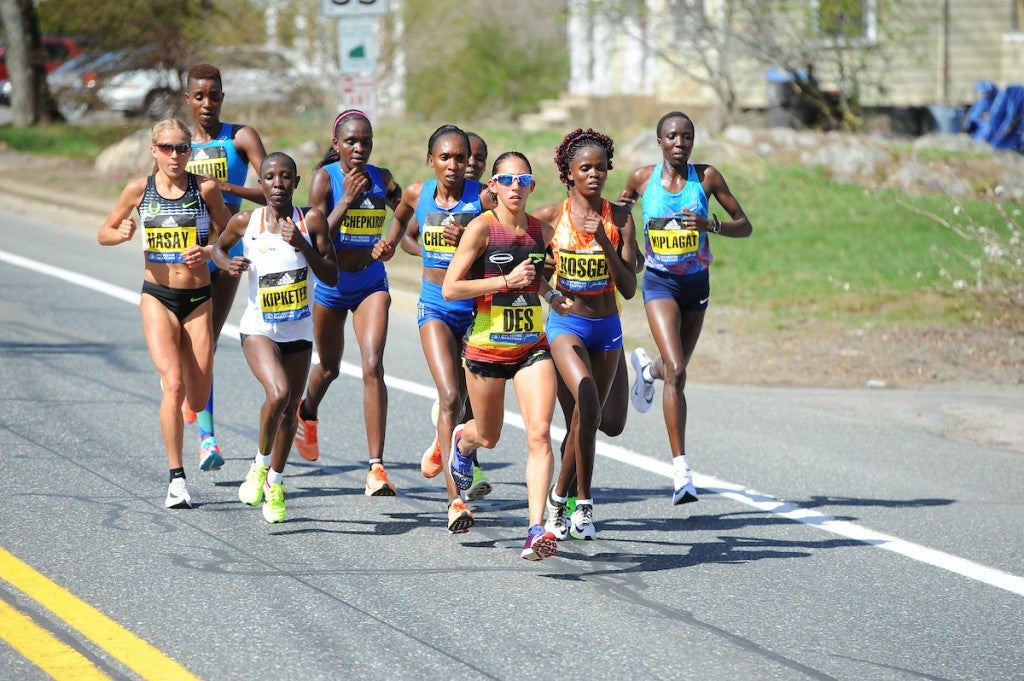 Photos From The 2017 Boston Marathon Women's Race