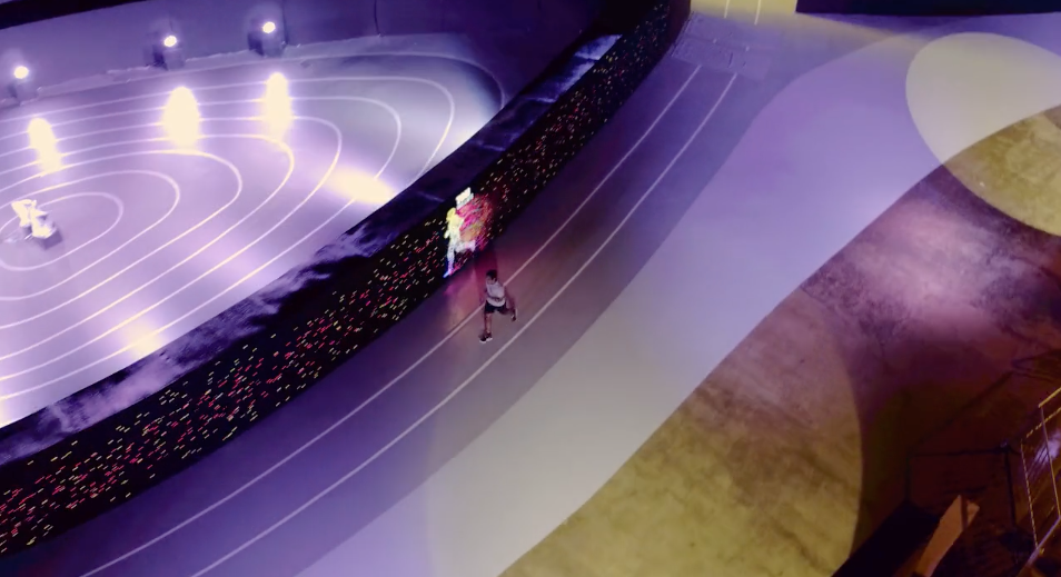 nike led running track